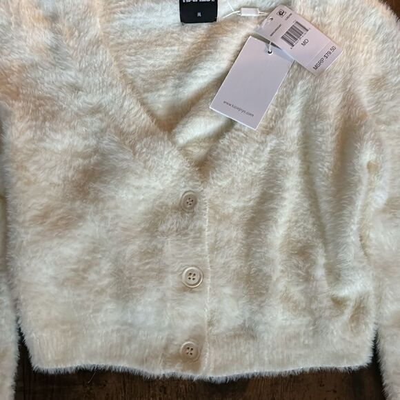 KatieJNYC TWEEN MARA CARDIGAN in Cream Size M / NWT - Picture 6 of 6